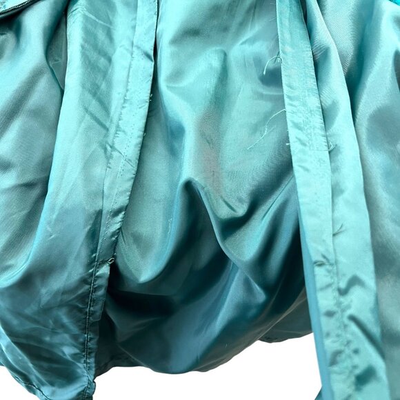 Strathtay Originals Vintage Teal A-Line Mohair Wool Maxi Skirt Size Small - Picture 8 of 10